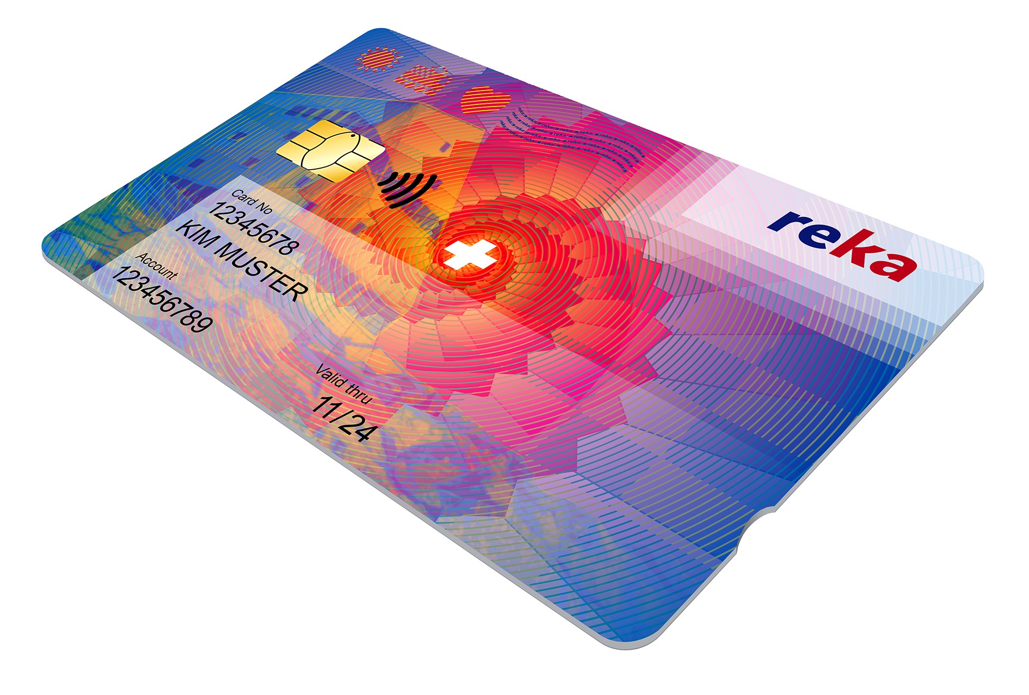 Design de sécurité pour la carte de crédit Reka-Card