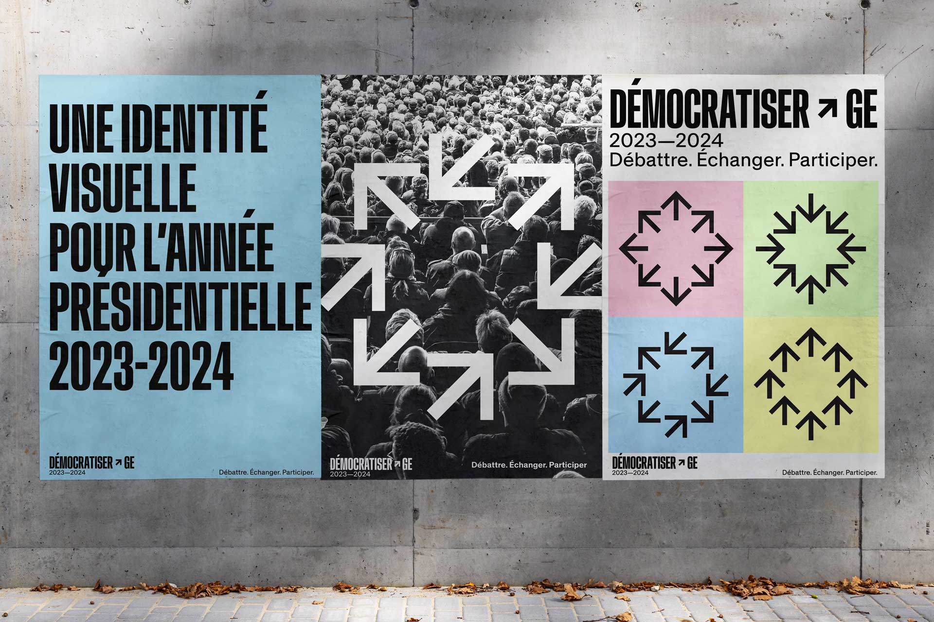 Création du label et de l’identité visuelle DÉMOCRATISER-GE pour l’année présidentielle 2023-2024