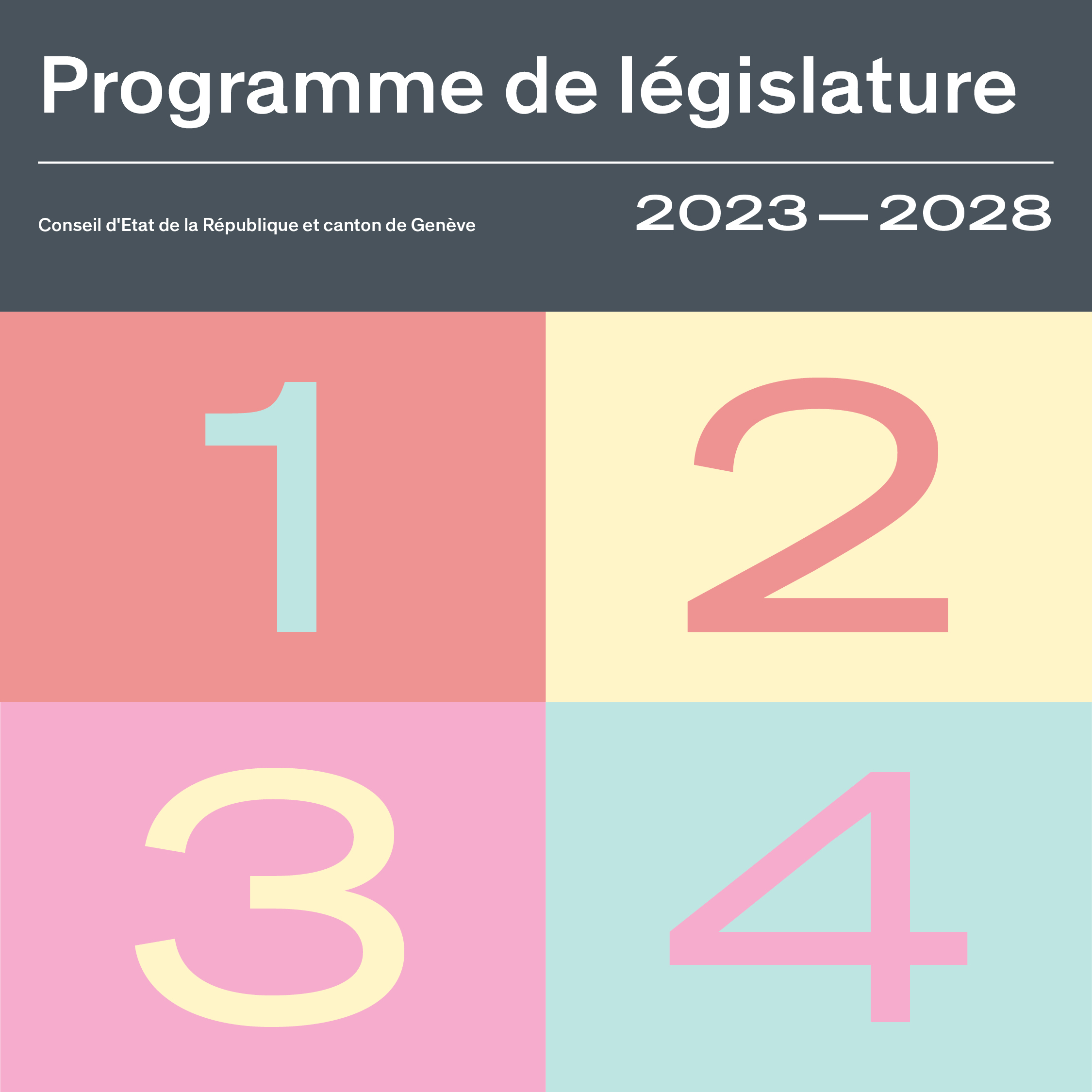 Programme de législature 2023-2028 du Conseil d’Etat