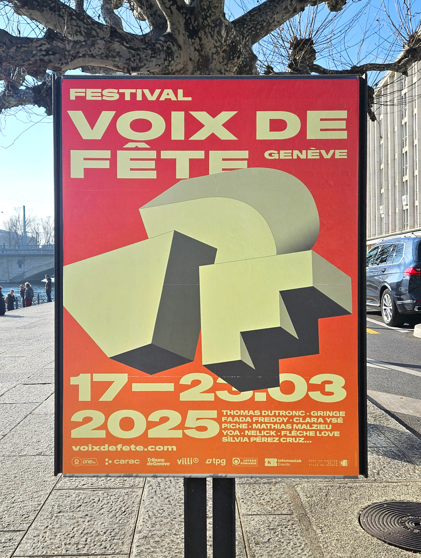 Affiche et identité visuelle pour la 27e édition du Festival Voix de Fête 2025