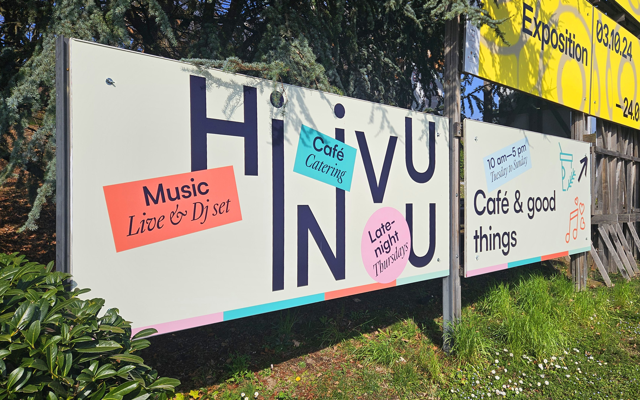 Identité visuelle pour Café Hinivuu au Musée international de la Croix-Rouge et du Croissant-Rouge